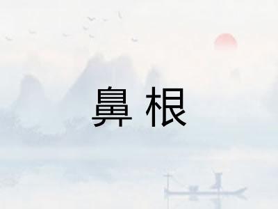 鼻根